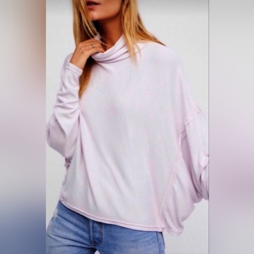 FREE PEOPLE Lavender Alameda Dolman Sleeve Top